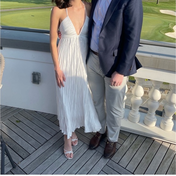 A.L.C. Women's Angelina Plisse Satin Pleated Dress in
White Size 2 NWT - Picture 4 of 4